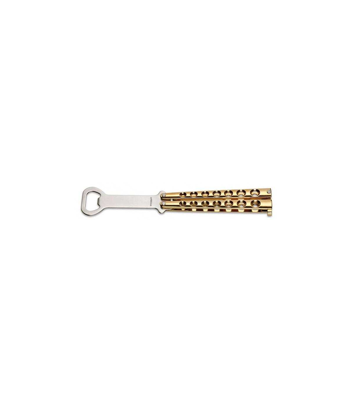Navaja ABANICO ABREBOTELLAS "BALISONG GOLD" MAGNUM  by BÖKER 