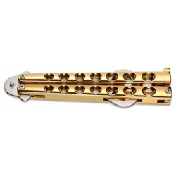 Navaja ABANICO ABREBOTELLAS "BALISONG GOLD" MAGNUM  by BÖKER 
