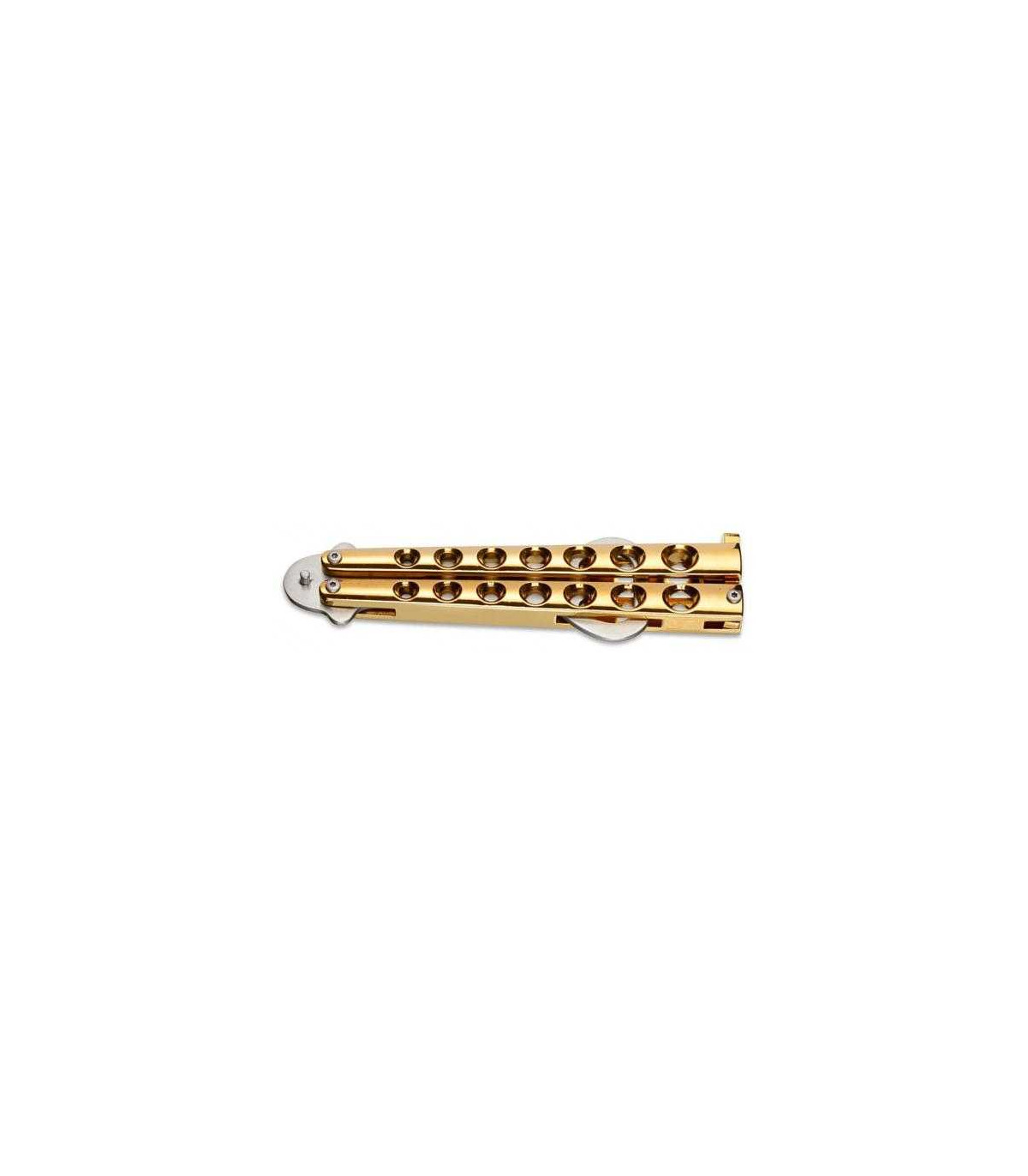 Navaja ABANICO ABREBOTELLAS "BALISONG GOLD" MAGNUM  by BÖKER 