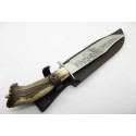 CUCHILLO ARTESANO "GRABADO CIERVO" JJ.MARTINEZ 202C