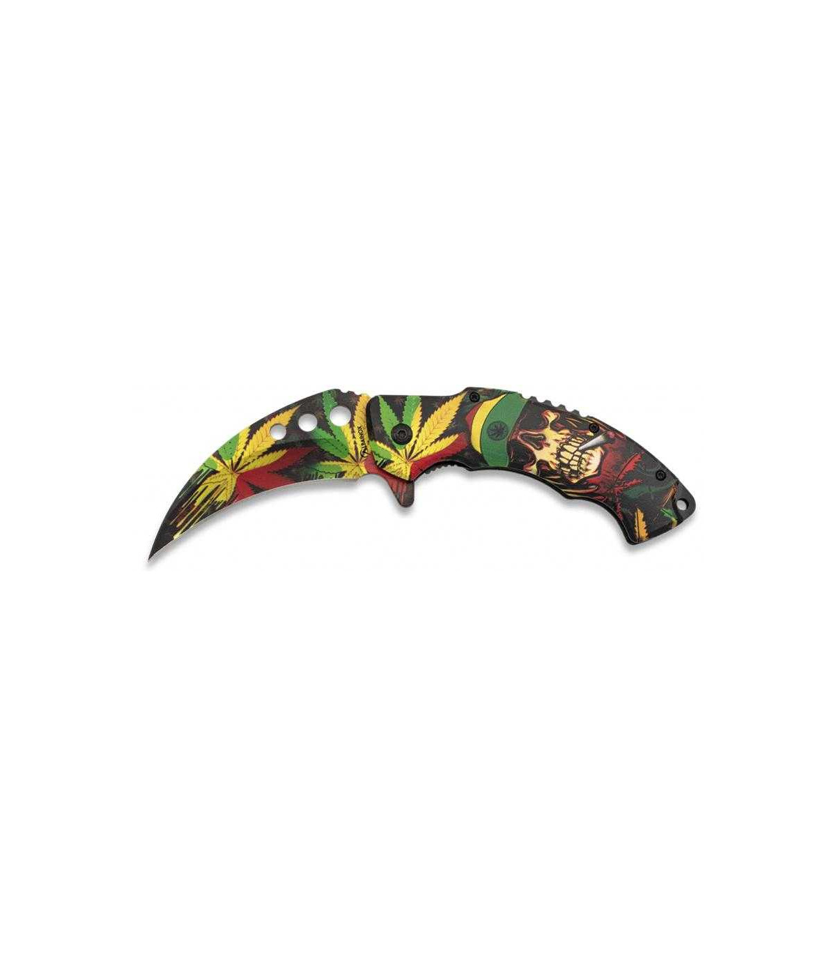 Navaja TEMÁTICA "MARIJUANA"  MARTINEZ ALBAINOX 18418A