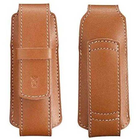 FUNDA "CHIC" DE CUERO MARRÓN OPINEL 002180
