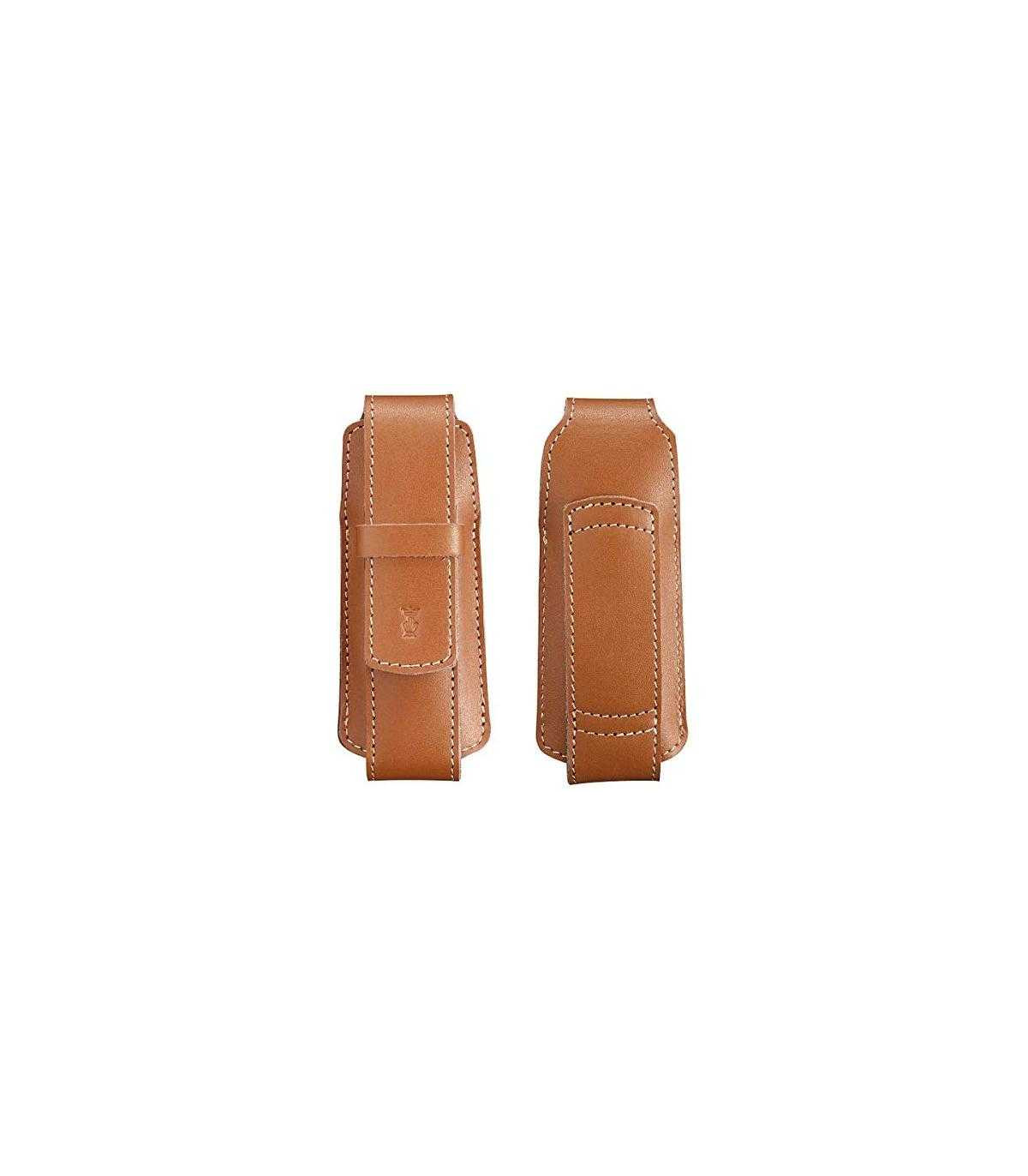 FUNDA "CHIC" DE CUERO MARRÓN OPINEL 002180