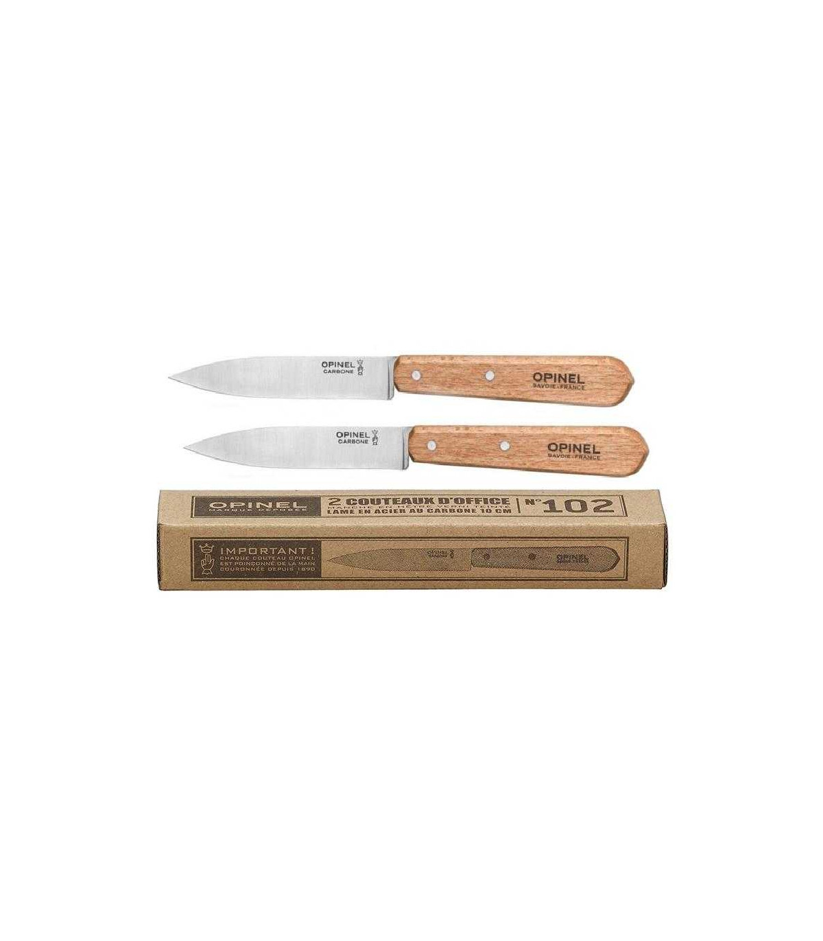 JUEGO DE CUCHILLOS PATATEROS CARBONO Nº102 OPINEL 001222
