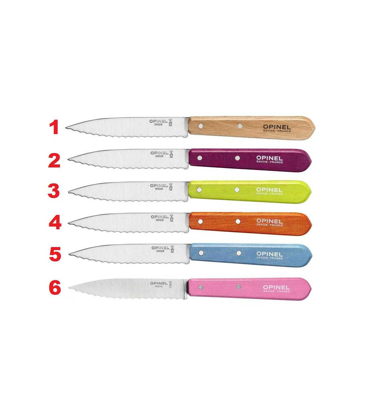 CUCHILLO PATATERO SERRADO Nº113 INOX OPINEL 001918