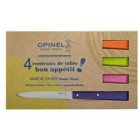 JUEGO DE CUCHILLOS DE MESA "ESTILO POP" Nº125 OPINEL 001532