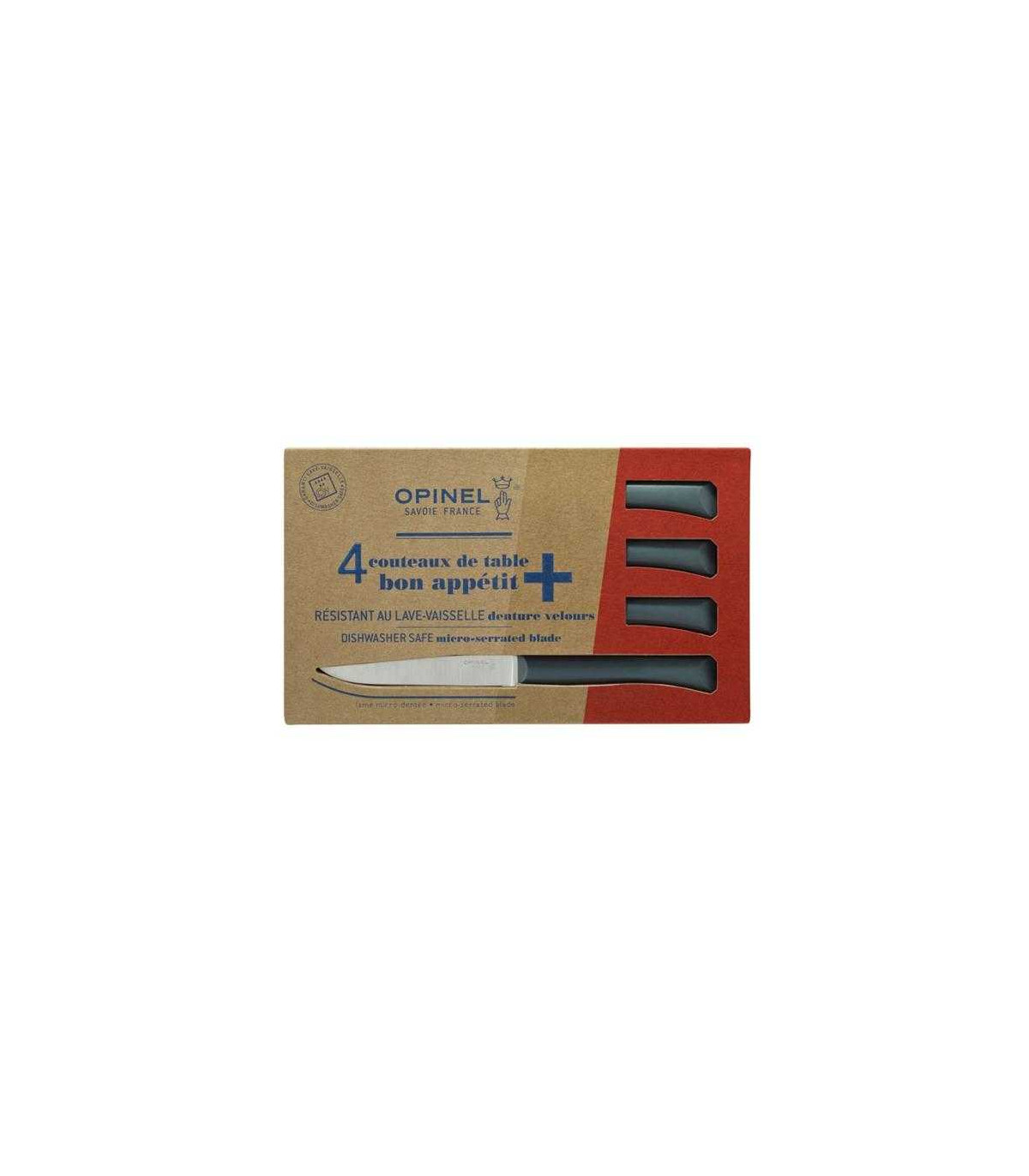 JUEGO DE CUCHILLOS DE MESA MICRODENTADOS Nº125 OPINEL 001907