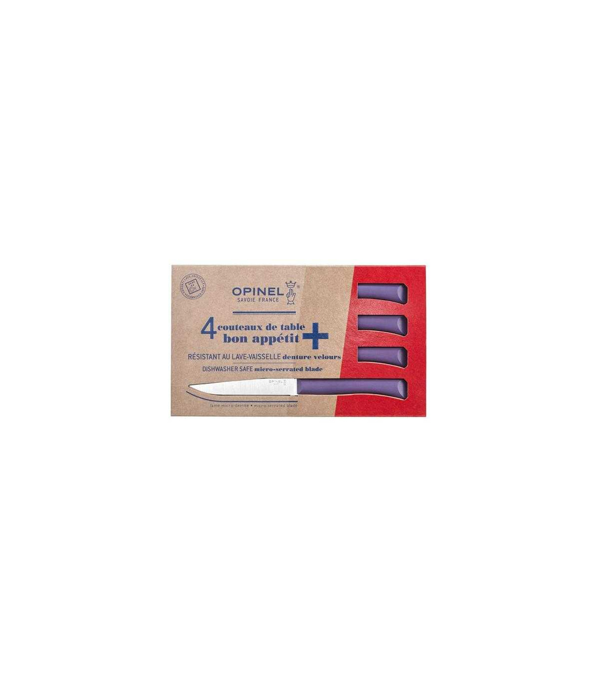 JUEGO DE CUCHILLOS DE MESA MICRODENTADOS Nº125 OPINEL 002199