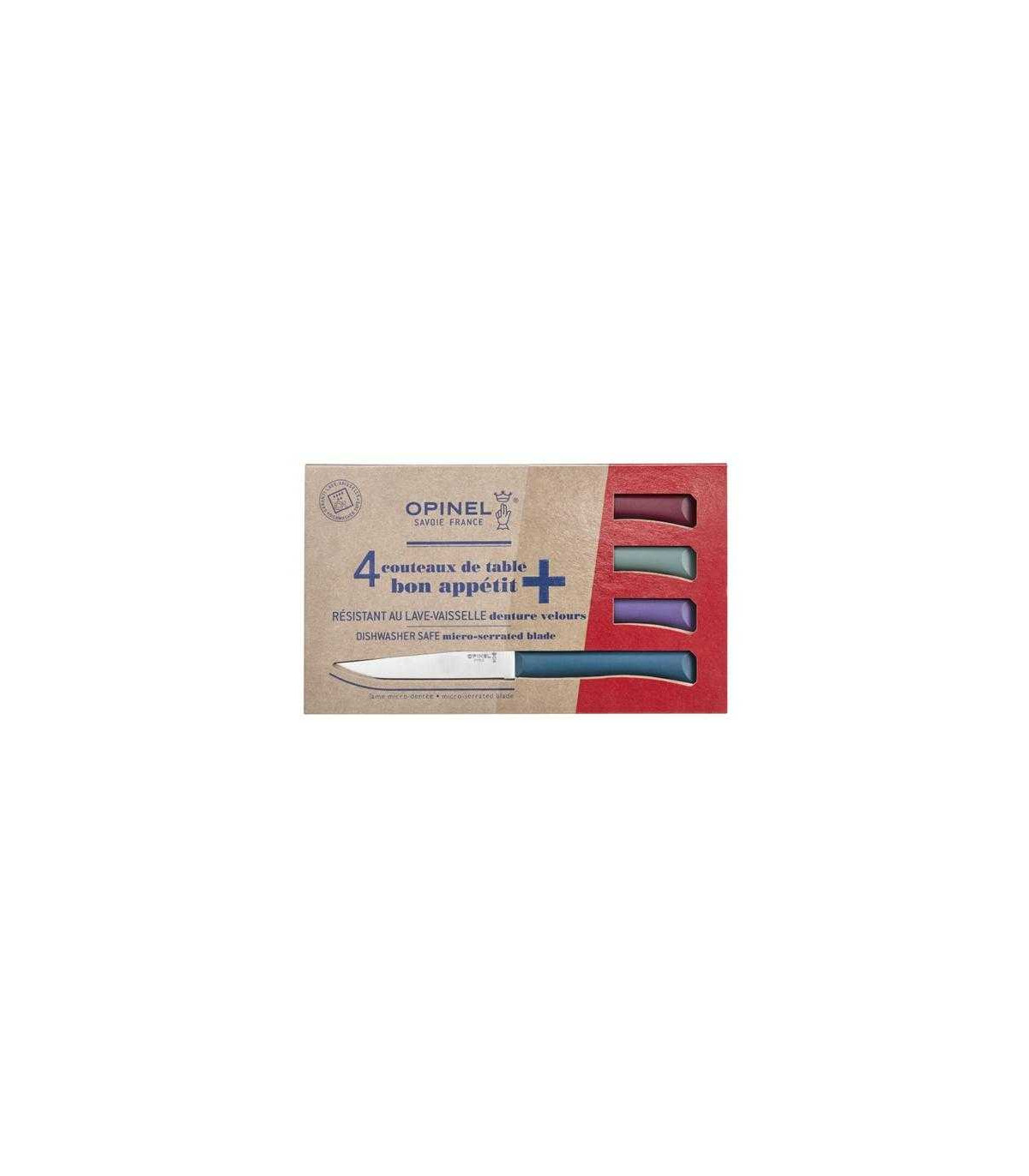 JUEGO DE CUCHILLOS DE MESA MICRODENTADOS Nº125 OPINEL 002197