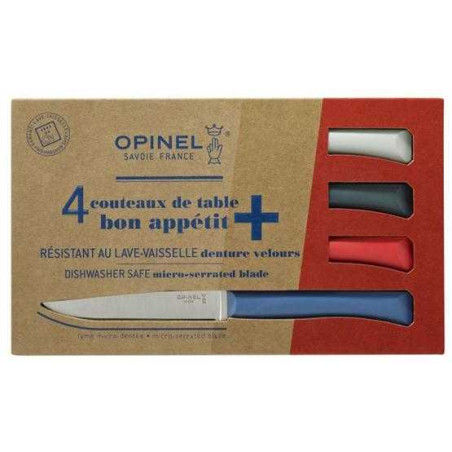JUEGO DE CUCHILLOS DE MESA MICRODENTADOS Nº125 OPINEL 002048