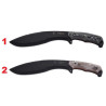 CUCHILLO MACHETE "FALCRÁN NEGRO" J&V CDA 1266-M1-NEG