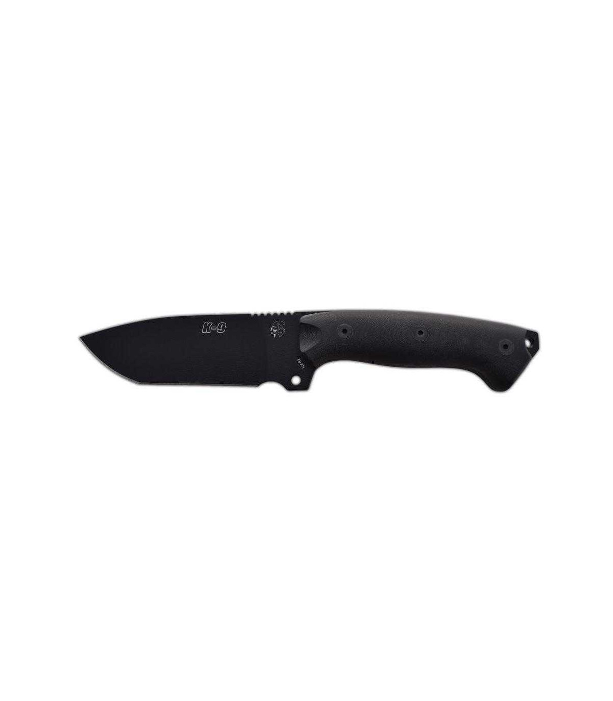 CUCHILLO DE SUPERVIVENCIA "K-9 NEGRO" J&V CDA 1466-G10-N-COR-NEG