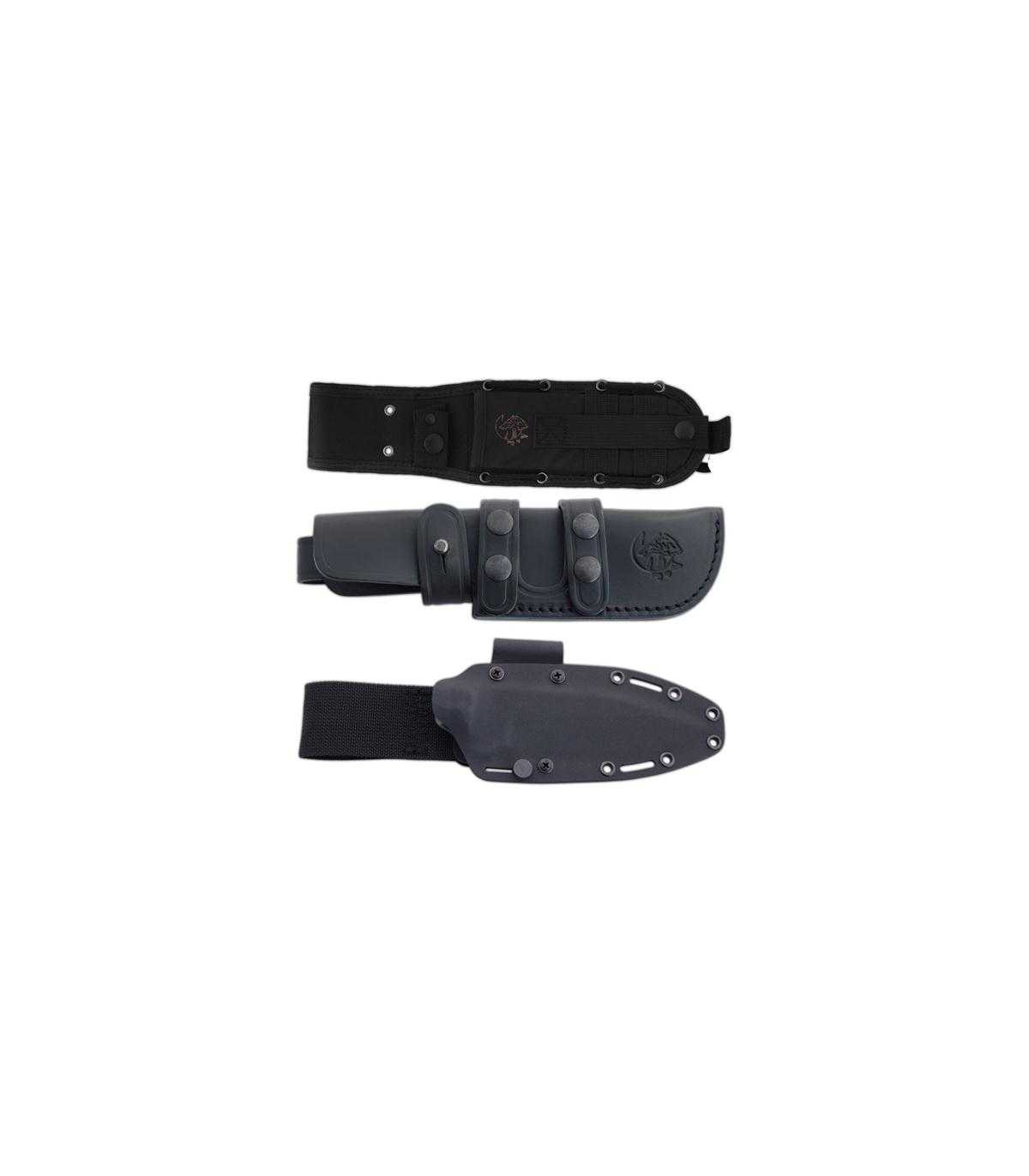 CUCHILLO DE SUPERVIVENCIA "K-9 NEGRO" J&V CDA 1466-G10-N-COR-NEG