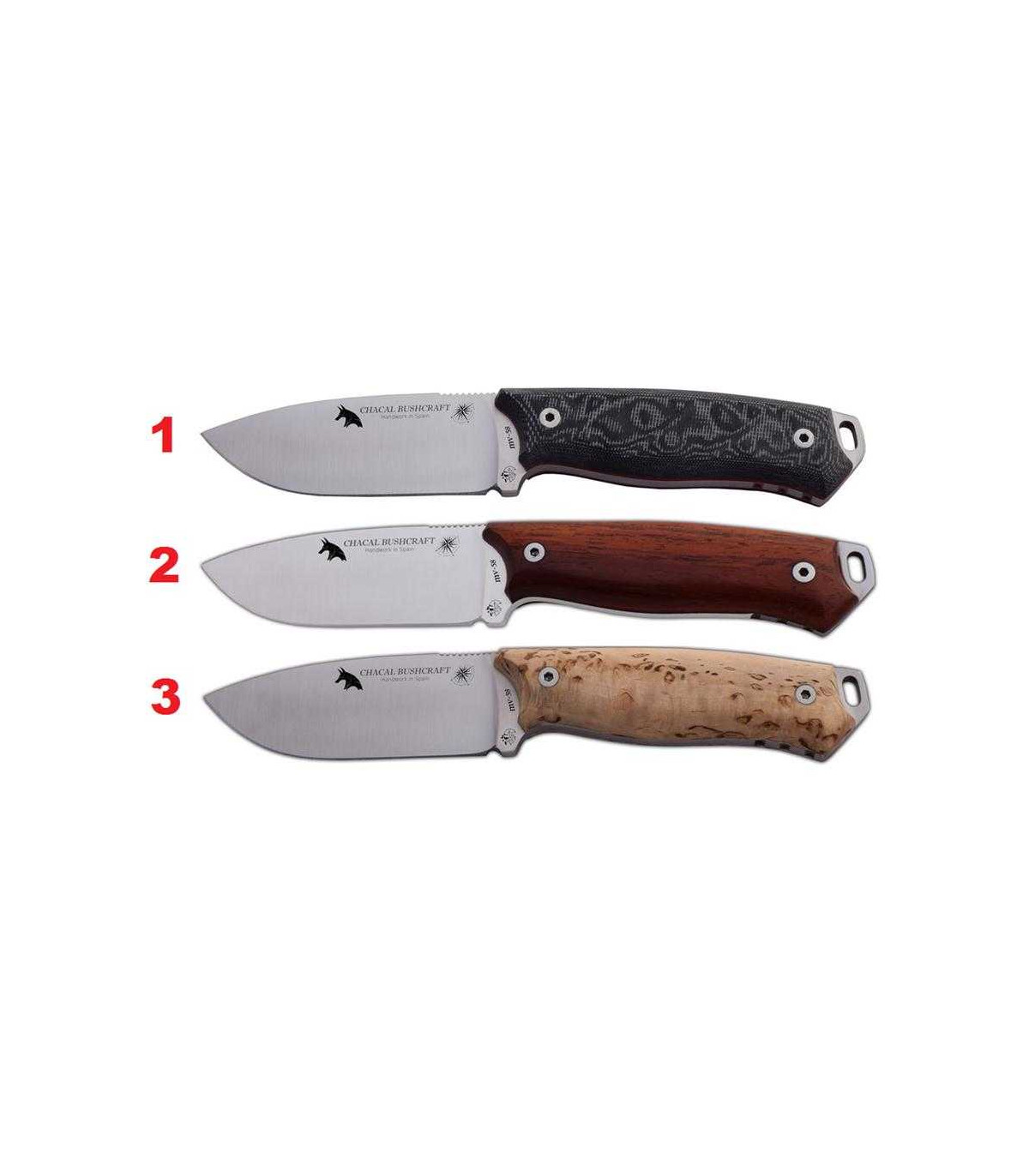 CUCHILLO DESOLLADOR "CHACAL BUSHCRAFT" J&V CDA 1380-M1