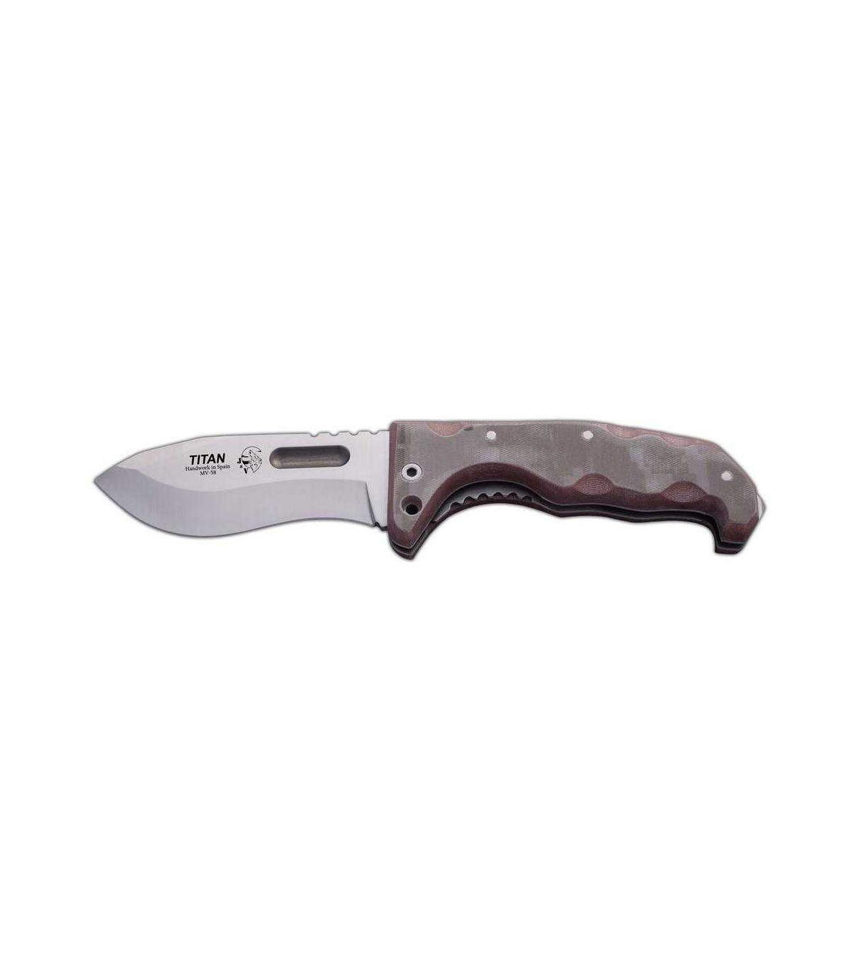 NAVAJA DE AVENTURA "TITAN CAMO" J&V CDA 1234-M7