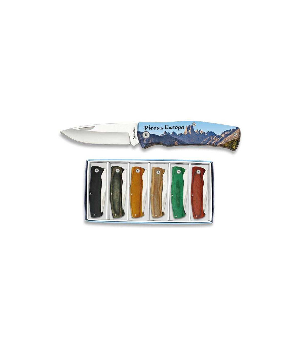 SET DE NAVAJAS TEMÁTICAS "PICOS DE EUROPA" MARTÍNEZ ALBAINOX 18156
