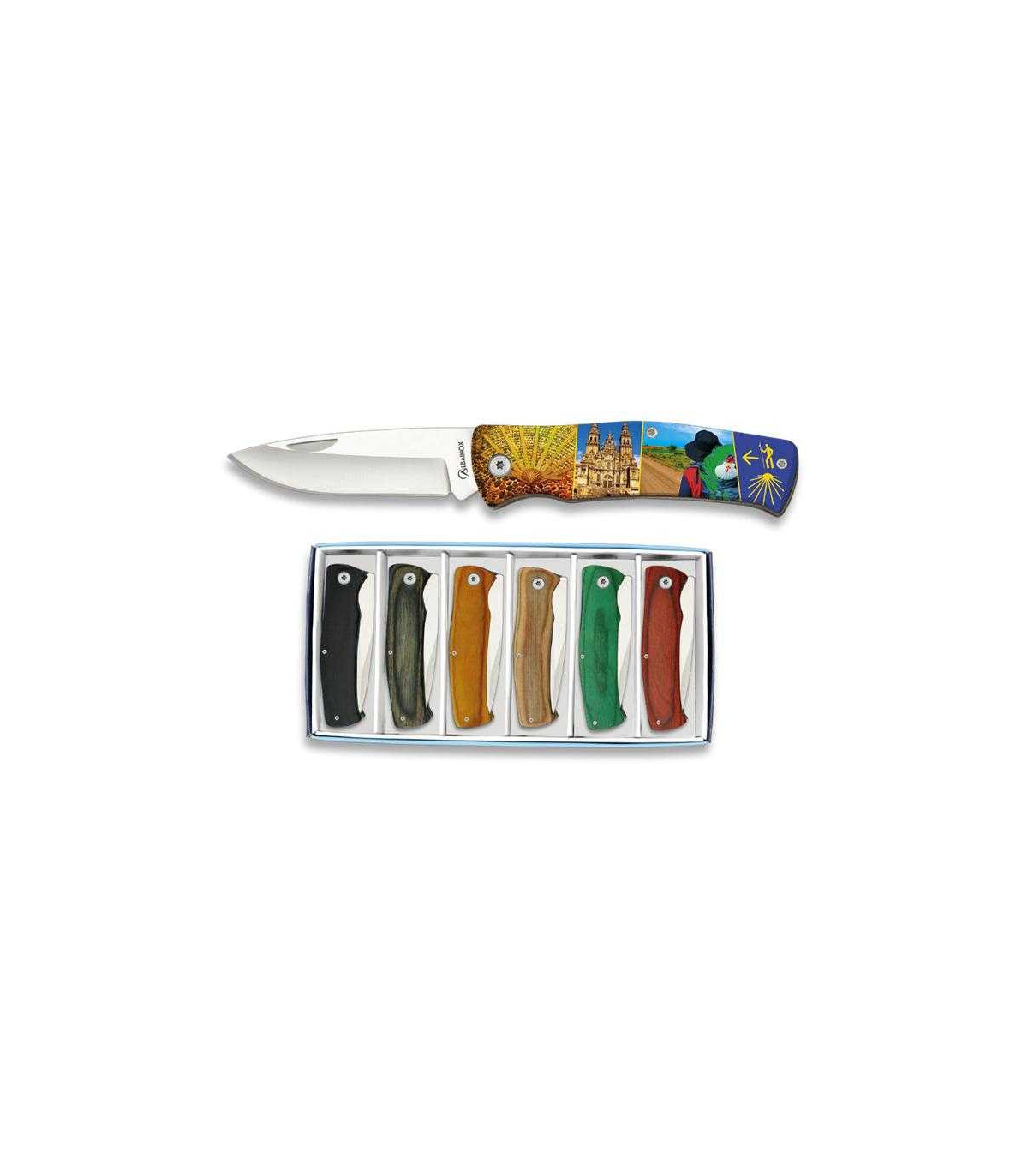 SET DE NAVAJAS TEMÁTICAS "CAMINO DE SANTIAGO" MARTÍNEZ ALBAINOX 18156