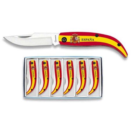 SET DE NAVAJAS TEMÁTICAS " ESCUDO ESPAÑA" MARTÍNEZ ALBAINOX 18625
