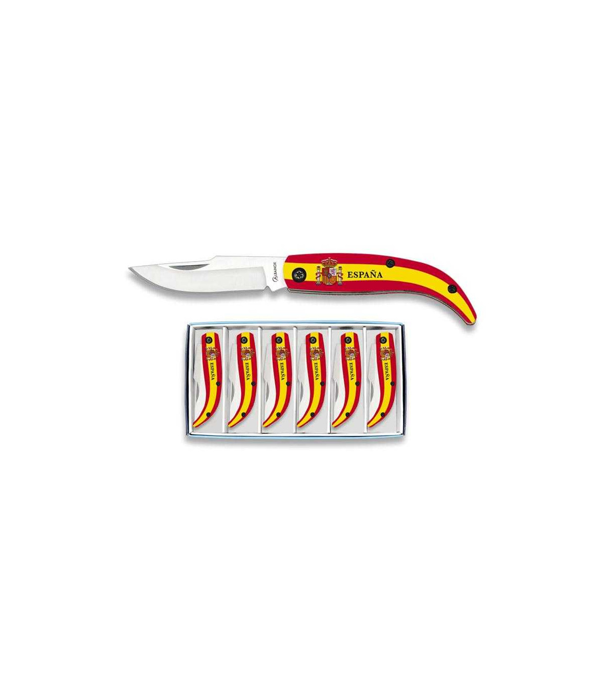 SET DE NAVAJAS TEMÁTICAS " ESCUDO ESPAÑA" MARTÍNEZ ALBAINOX 18625