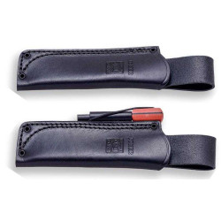 Cuchillo de SUPERVIVENCIA "LYNX MICARTA NARANJA FUNDA DE CUERO"  JOKER CN111