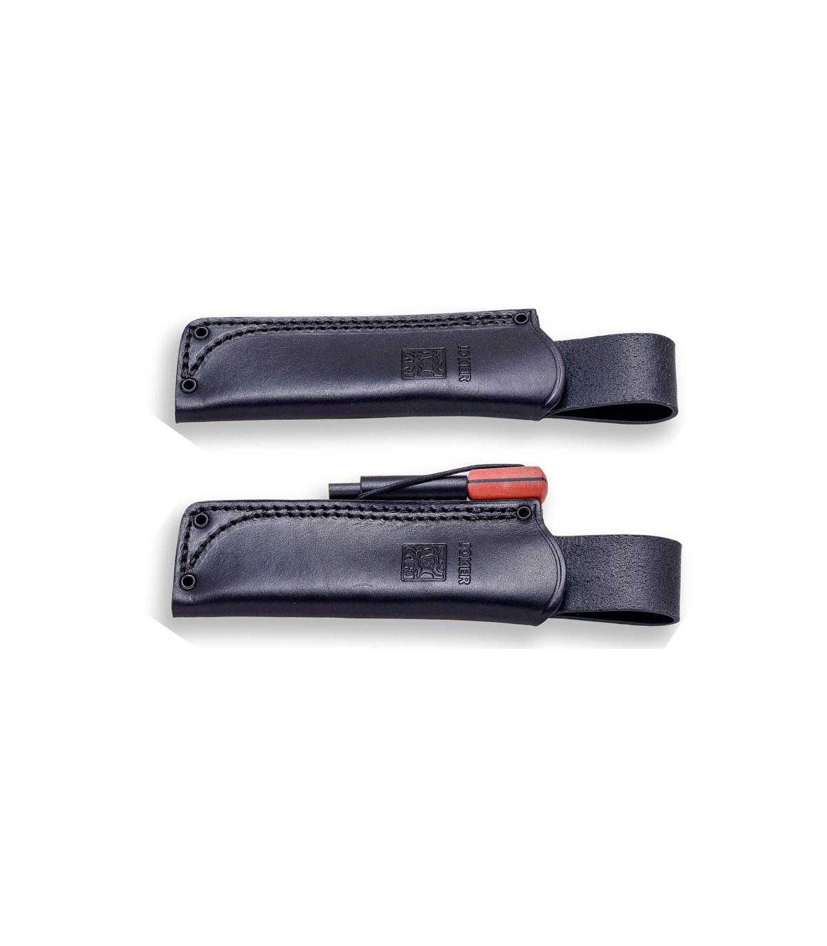 Cuchillo de SUPERVIVENCIA "LYNX MICARTA NARANJA FUNDA DE CUERO"  JOKER CN111