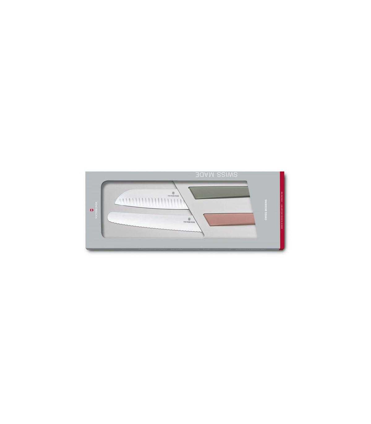 JUEGO DE CUCHILLOS "SWISS MODERN MULTICOLOR" VICTORINOX 6.9096.22G