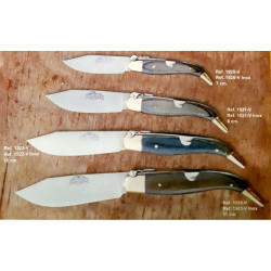 NAVAJA ARTESANA ALBACETEÑA PASTORA ESTAMINA VERDE CON VIROLA DE LATÓN CELAYA 1520-V INOX