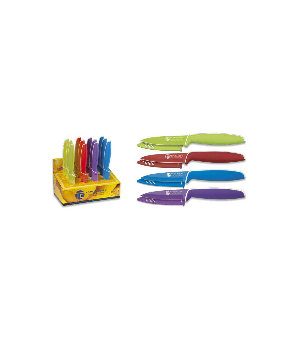 EXPOSITOR DE CUCHILLOS  PELADORES TOP CUTLERY 17285