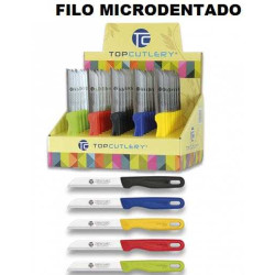 EXPOSITOR DE CUCHILLOS PELADORES FILO MICRODENTADO TOP CUTLERY 17344