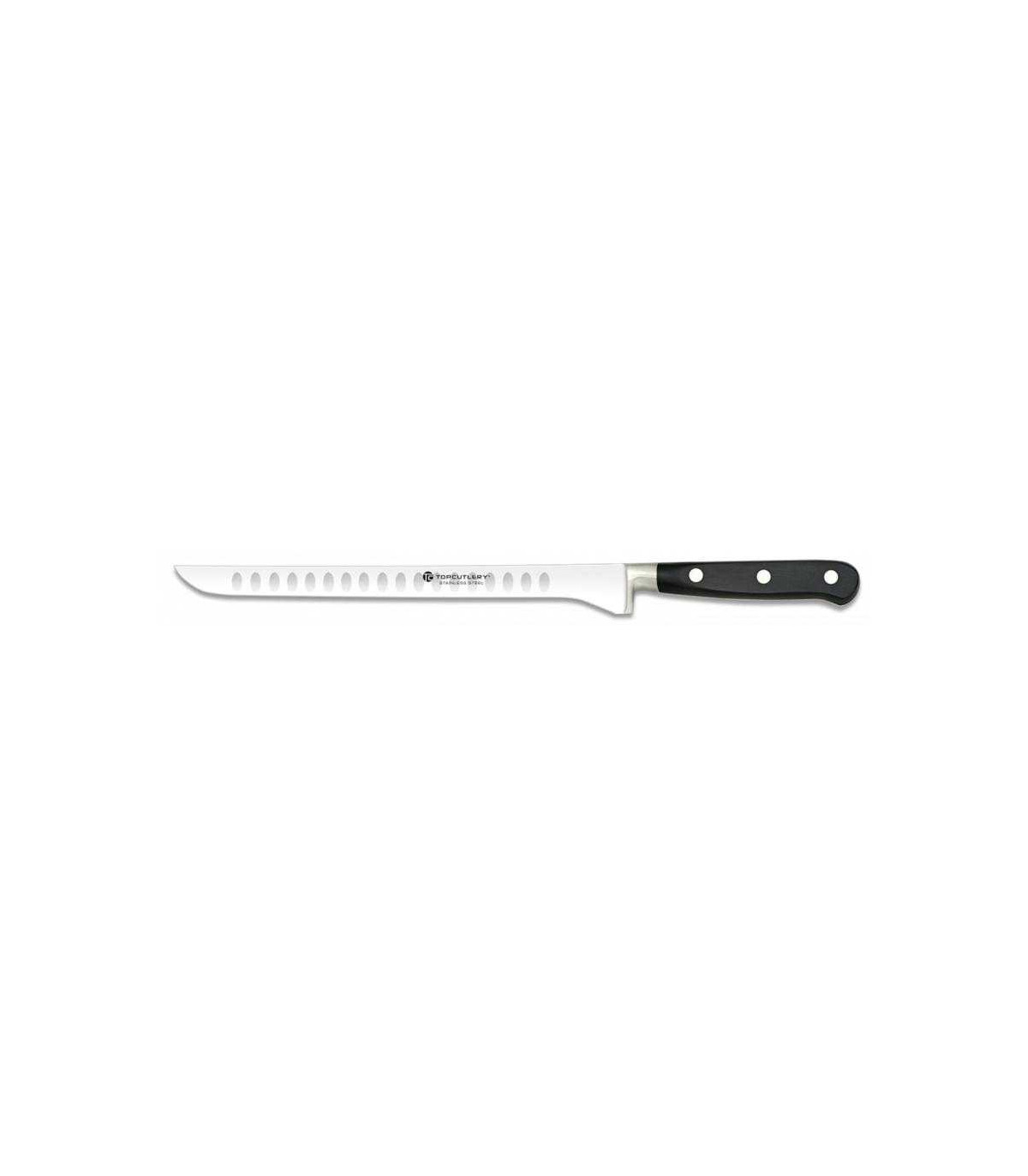 Cuchillo JAMONERO CON ALVEOLOS  "MODELO FRANCES" TOP CUTLERY 17273