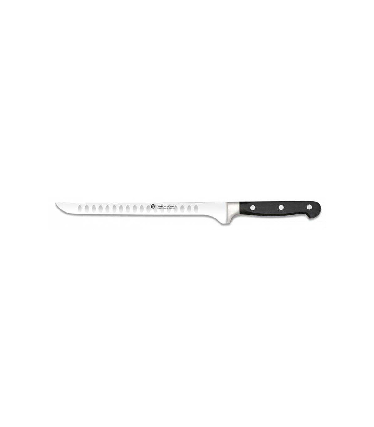 Cuchillo JAMONERO CON ALVEOLOS  "MODELO ALEMÁN" TOP CUTLERY 17277