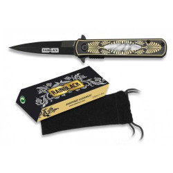 NAVAJA ESTILETE ASISTIDA "RAINBLACK" MARTINEZ ALBAINOX 18502