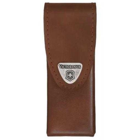 FUNDA DE CUERO MARRÓN PARA SWISS  TOOLS SPIRIT VICTORINOX 4.0832.L