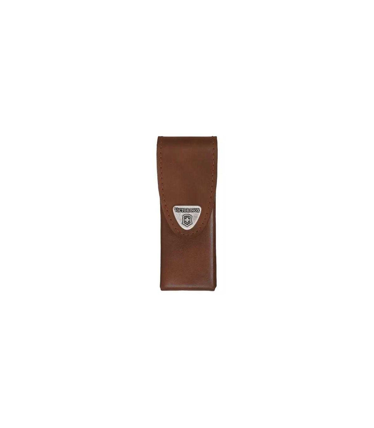 FUNDA DE CUERO MARRÓN PARA SWISS  TOOLS SPIRIT VICTORINOX 4.0832.L