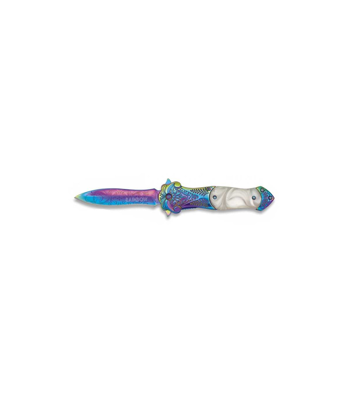 NAVAJA ESTILETE "MULTICOLOR RAINBOW" MARTINEZ ALBAINOX 18388