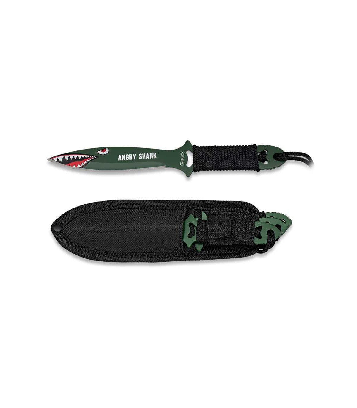  SET DE CUCHILLOS LANZADORES "ANGRY SHARK" MARTINEZ ALBAINOX 32530
