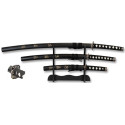 SET DE KATANAS SAMURAIS TOLE 10 IMPERIAL 32600