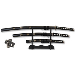 SET DE KATANAS SAMURAIS TOLE 10 IMPERIAL 32600