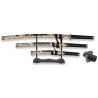 SET DE KATANAS SAMURAIS TOLE 10 IMPERIAL 32588