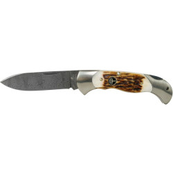 Navaja de LUJO "BÖKER SCOUT HIRSCHHORN DAMAST" por 439,00 €