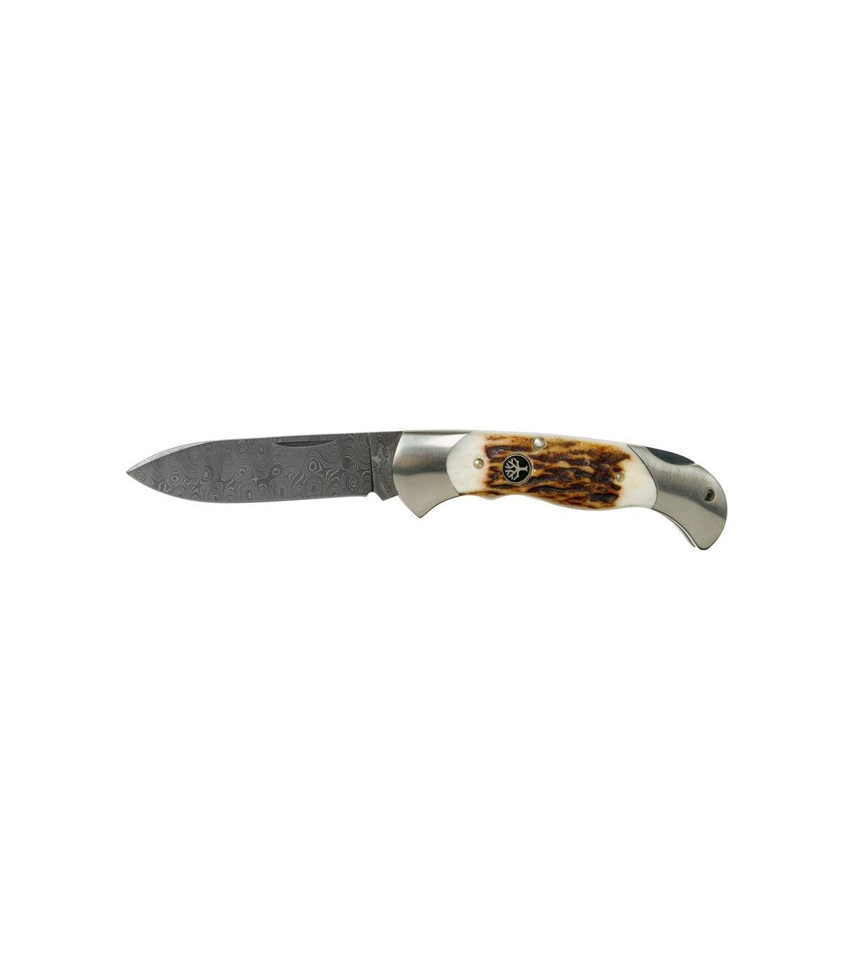 Navaja de LUJO "BÖKER SCOUT HIRSCHHORN DAMAST" por 439,00 €