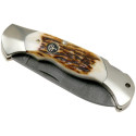 Navaja de LUJO "BÖKER SCOUT HIRSCHHORN DAMAST" por 439,00 €