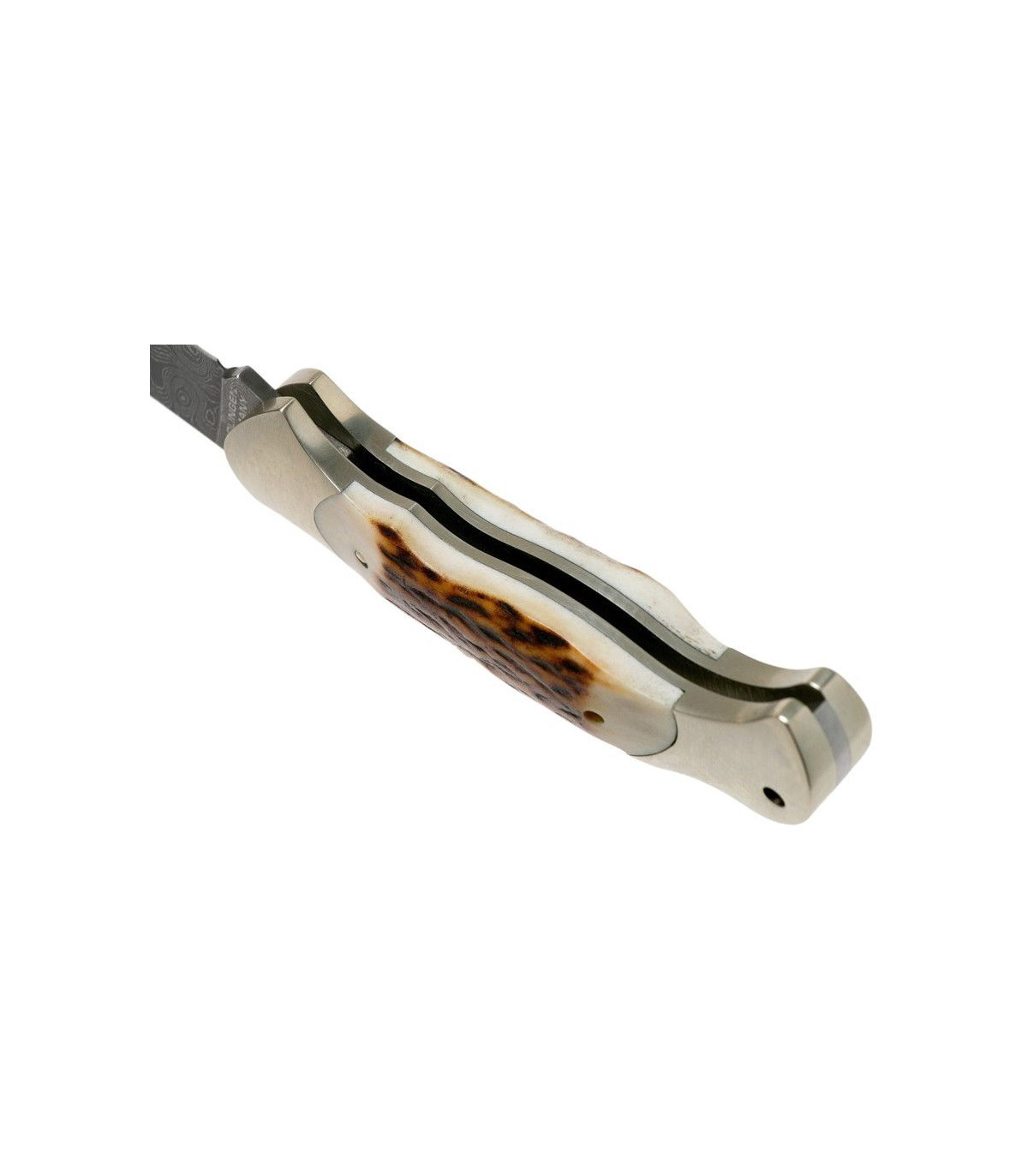 Navaja de LUJO "BÖKER SCOUT HIRSCHHORN DAMAST" por 439,00 €