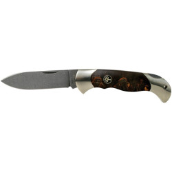 Navaja de LUJO "BÖKER SCOUT SPEARPOINT MASERBIRKE DAMAST" por 399,00 €