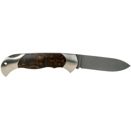 Navaja de LUJO "BÖKER SCOUT SPEARPOINT MASERBIRKE DAMAST" por 399,00 €