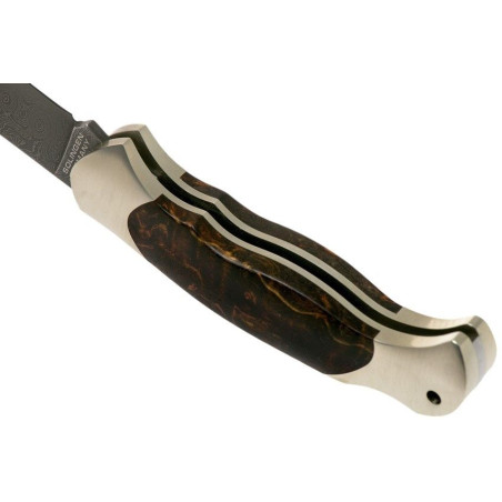 Navaja de LUJO "BÖKER SCOUT SPEARPOINT MASERBIRKE DAMAST" por 399,00 €