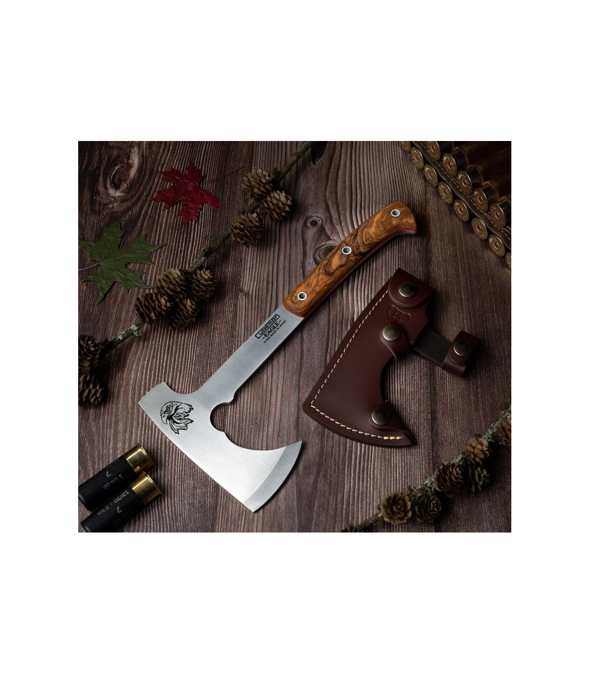 HACHA DE CAZA "EAGLE OLIVO" CUDEMAN 175L por 131,80 €