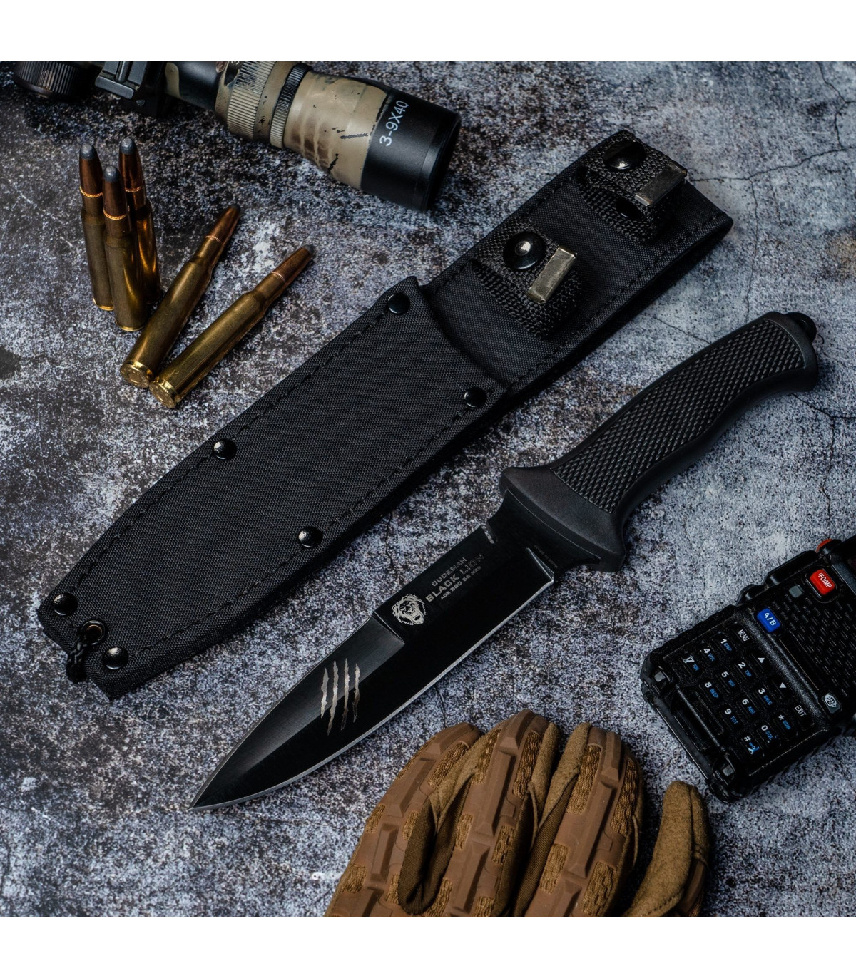 CUCHILLO TÁCTICO "BLACK LION" CUDEMAN 177P por 74,85 €