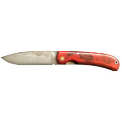 Navaja Campera de LUJO madera estabilizada roja J&V CDA 1416-MER-VG10 por 122,60 €
