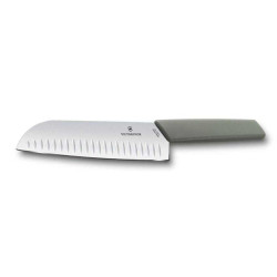 CUCHILLO SANTOKU "SWISS MODERN VERDE OLIVA" VICTORINOX 6.9056.17K8B